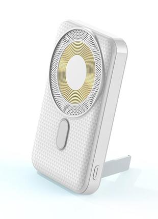 Портативний зарядний пристрій (повербанк) aspor a326 magnetic wireless 10000 mah (usb/type-c/22.5w) — білий