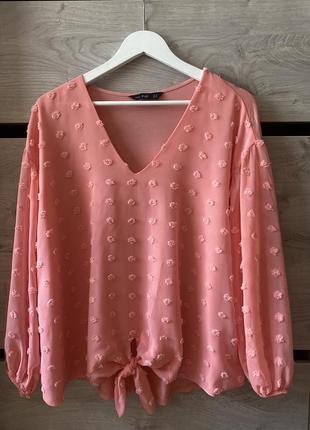 Нежно розовая блуза