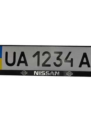 Рамка номерного знака carlife пластик з об'ємними літерами nissan (2штт) (24-013)>>> задайте вопрос по товару