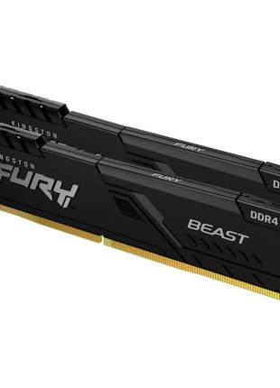 Модуль пам'яті / оперативна пам'ять kingston kf436c17bbk2/16 ddr4/16гб/3200mhz/fury beast 2x8 для настільних пк