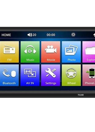 Questionno 7018b 7-дюймовий автомобільний стерео mp5-плеєр приладової панелі та 1080p заднього виду з радіо та без камери