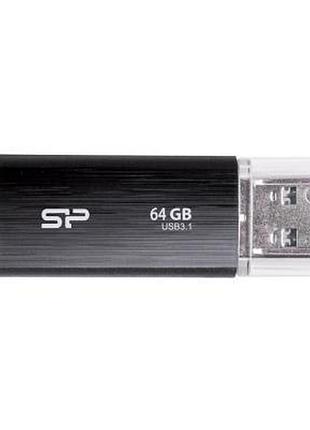 Usb флеш накопитель silicon power 64gb blaze b02 black usb 3.1 (sp064gbuf3b02v1k)>>> задайте вопрос по товару