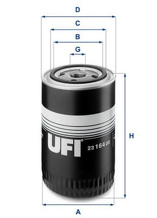 Фильтр масляный ufi 23.164.00>>> задайте вопрос по товару в чате prom или viber