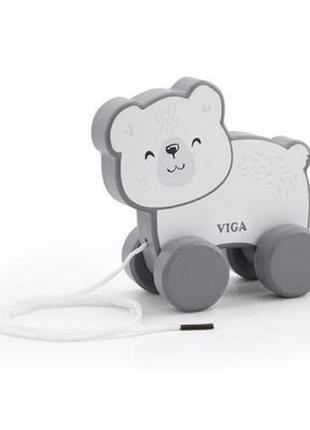 Каталка viga toys polarb белый медведь (44001)>>> задайте вопрос по товару в чате prom или viber