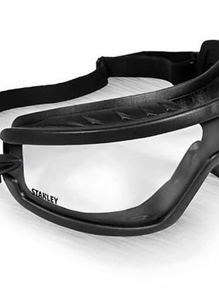 Защитные очки stanley black frame cle прозрачные, поликарбонатные (sy240-1d)>>> задайте вопрос по товару в