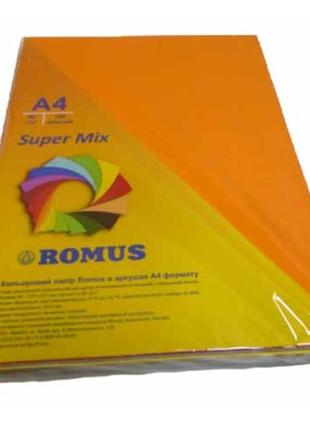 Бумага romus a4 80 г/м2 250sh, 10colors, super mix (r50959)>>> задайте вопрос по товару в чате prom или viber