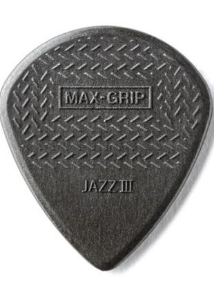 Медіатор jim dunlop max-grip jazz iii carbon fiber pick 6 шт. (471p3c)>>задайте питання щодо товару в чаті prom