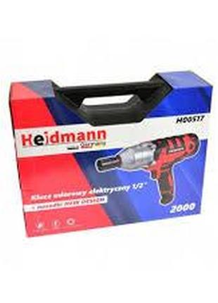 Гайковерт електрический heidmann 2000вт, 720nm .1/2+насадки