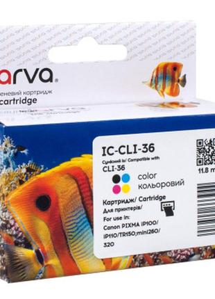 Картридж barva canon cli-36 color (1511b001) 250ст color (ic-cli-36)>>> задайте вопрос по товару в чате prom