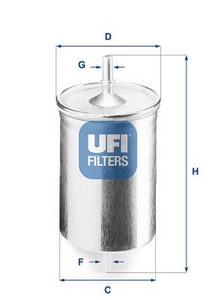 Фильтр топливный ufi 31.718.00>>> задайте вопрос по товару в чате prom или viber