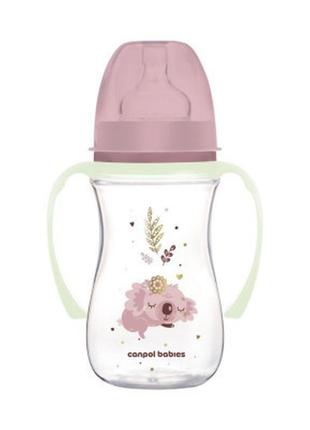 Бутылочка для кормления canpol babies easystart sleepy koala 240 мл розовая (35/237_pin)>>> задайте вопрос по
