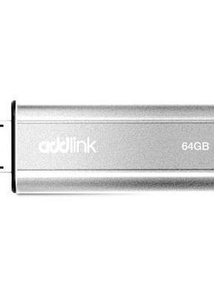 Usb флеш накопитель addlink 64gb u25 silver usb 2.0 (ad64gbu25s2)>>> задайте вопрос по товару в чате prom или