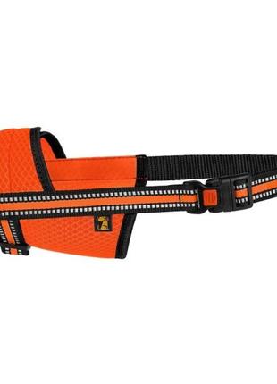 Намордник дихаючий регульований bronzedog mesh для собак з 3d сітки помаранчевий розміру l (2007033025350)