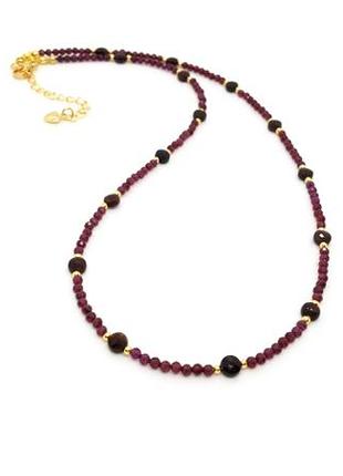 🔺❤️✨ кольє чокер натуральний камінь гранований гранат