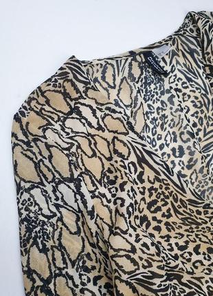 Леопардова тигрова блуза h&m3 фото