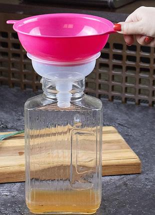 Набір сито зі знімною лійкою воронкою пластик діаметр 18 см висота 16 см