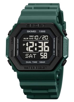 Годинник наручний чоловічий skmei 1988dkgn, годинник наручний електронний тактичний, годинник армійський оригінал
