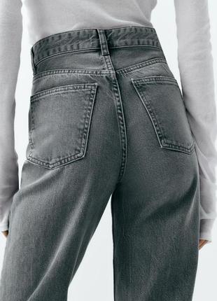 Джинси zara/trf high-rise wide-leg jeans/6045/0227 фото