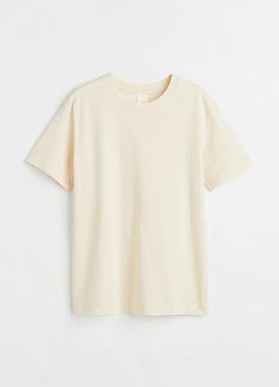 S / м h&m новая фирменная базовая хлопковая футболка топ