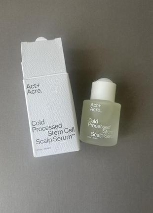 Ціна🔥🔥🔥сироватка проти випадіння, для пошкодженого волосся act+acre cold processed stem cell scalp serum, 30 ml