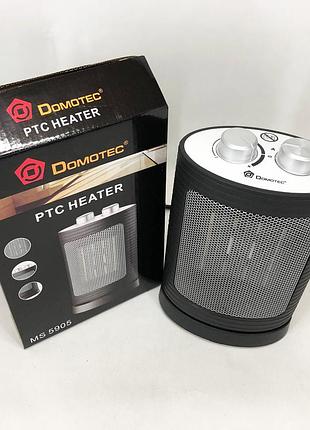 Дуйка domotec ms-5905 ceramic, тепловентилятор, обогреватель электрический, дуйчик обогреватель 5