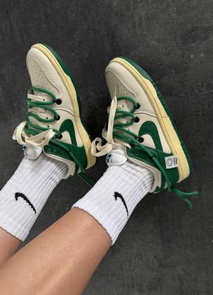 Жіночі кросівки nike sb dunk  « happy smile green » premium