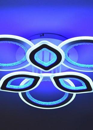 Люстра світлодіодна sirius 77620/3+3 на 6 плафонів біла