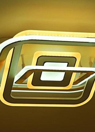 Люстра світлодіодна акрилова sirius ш 77637/450+450 wt+cr