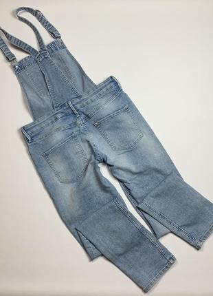 Блакитний джинсовий комбінезон для дівчинки h&amp;m розмір 11-12 років зріст 146-152 см2 фото