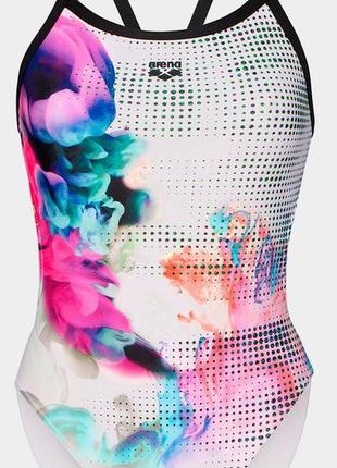 Купальник закритий для жінок arena airbrush swimsuit challenge ba білий, чорний, мультикольор жін 40