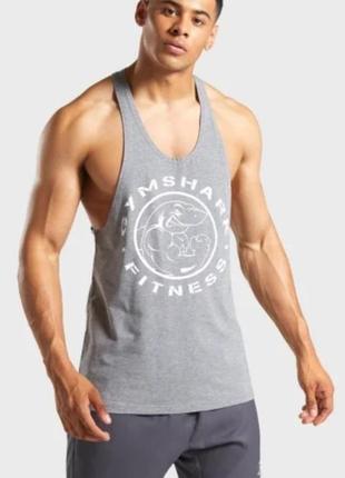 Спортивная/тренировочная майка/борцовка gymshark fitness stringer/gold's gym