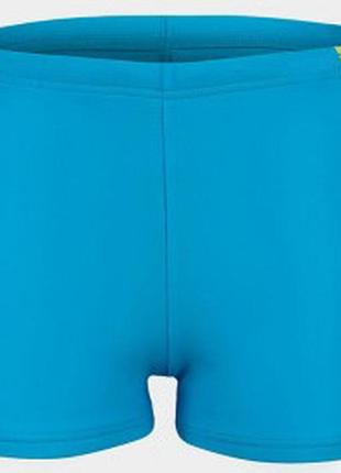 Плавки-боксери для хлопців arena light tricks swim short блакитний, салатовий, синій діт 128 см