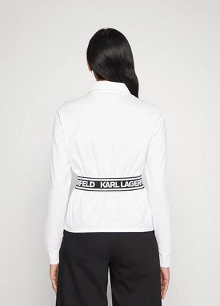 Рубашка біла karl lagerfeld з написом жіноча3 фото
