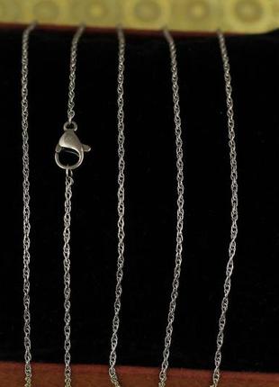 Ланцюжок медичне золото xuping jewelry корда 45 см 1 мм сріблястий
