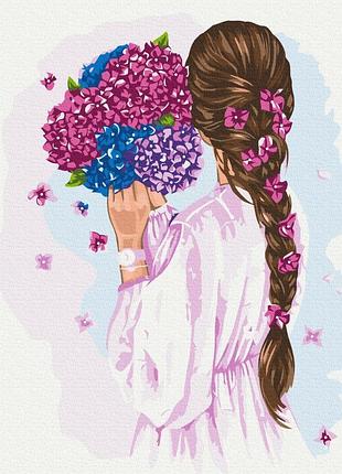 Преміум картина за номерами brushme 40x50см "бузковий аксесуар © nata zvonareva" pbs53279