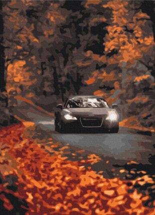 Преміум картина за номерами brushme 40x50см "осіння дорога" pbs53291