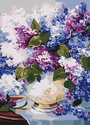 Преміум картина за номерами brushme 40x50см "бузкові барви" pbs52672