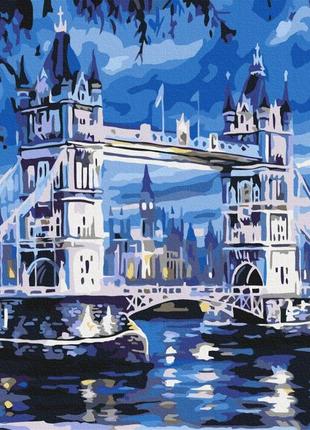 Преміум картина за номерами brushme 40x50см "тауерський міст" pbs7336