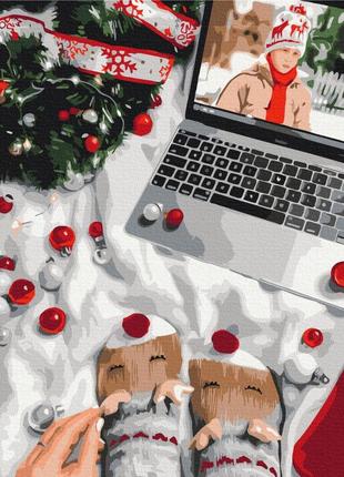 Преміум картина за номерами brushme 40x50см "новорічні традиції ©оксана воробій" pbs53376