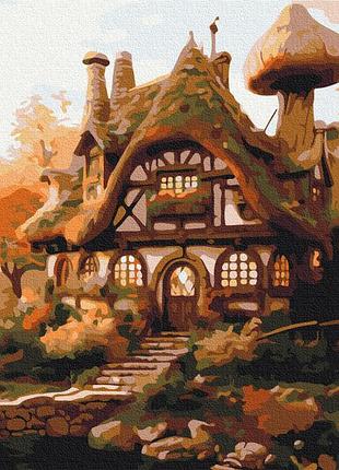 Преміум картина за номерами brushme 40x50см "осінній будиночок" pbs53793