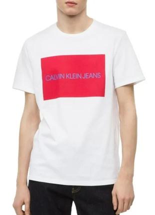 Calvin klein футболка center logo