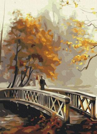 Преміум картина за номерами brushme 40x50см "осінній туман" pbs52669