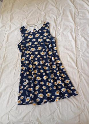 Сукня сарафан вільного крою квітковий принт3 фото