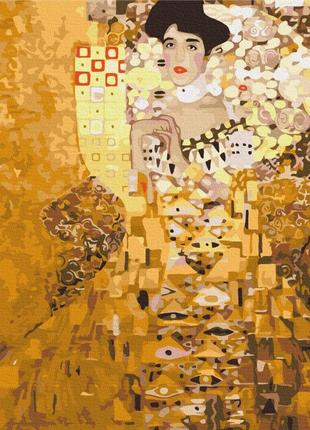 Преміум картина за номерами brushme 40x50см "портрет аделі блох-бауер i. густав клімт" pbs6236
