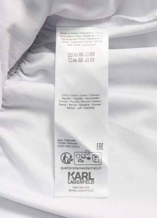 Рубашка біла karl lagerfeld з написом жіноча9 фото