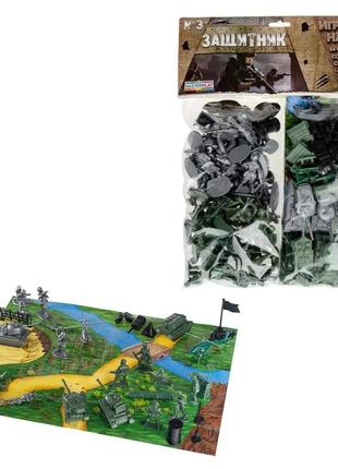 Детский набор солдатиков "защитник" №3 1-044, 54 солдатика