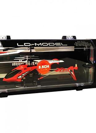 Вертолет ld-662 на радиоуправлении 22 см красный