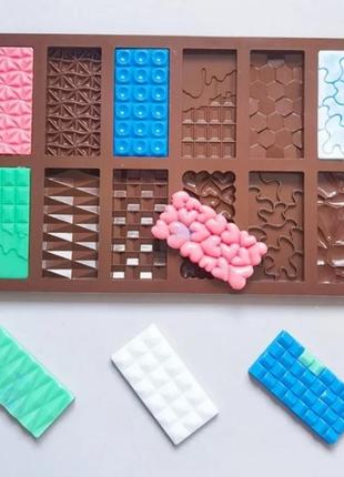 Форма для шоколаду молд планшетка або льоду цікава незвичайна у формі маленьких шоколадок для можливий обмін розгляну