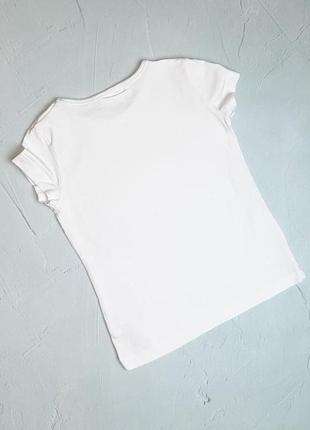 🎁1+1=3 базова біла футболка бавовна next на 4 роки3 фото