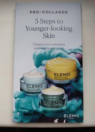 Креми для обличчя в наборі elemis pro-collagen three step trio